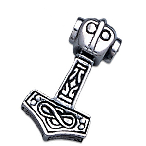 Thors Hammer smykke vedhæng - 23mm - u/kæde