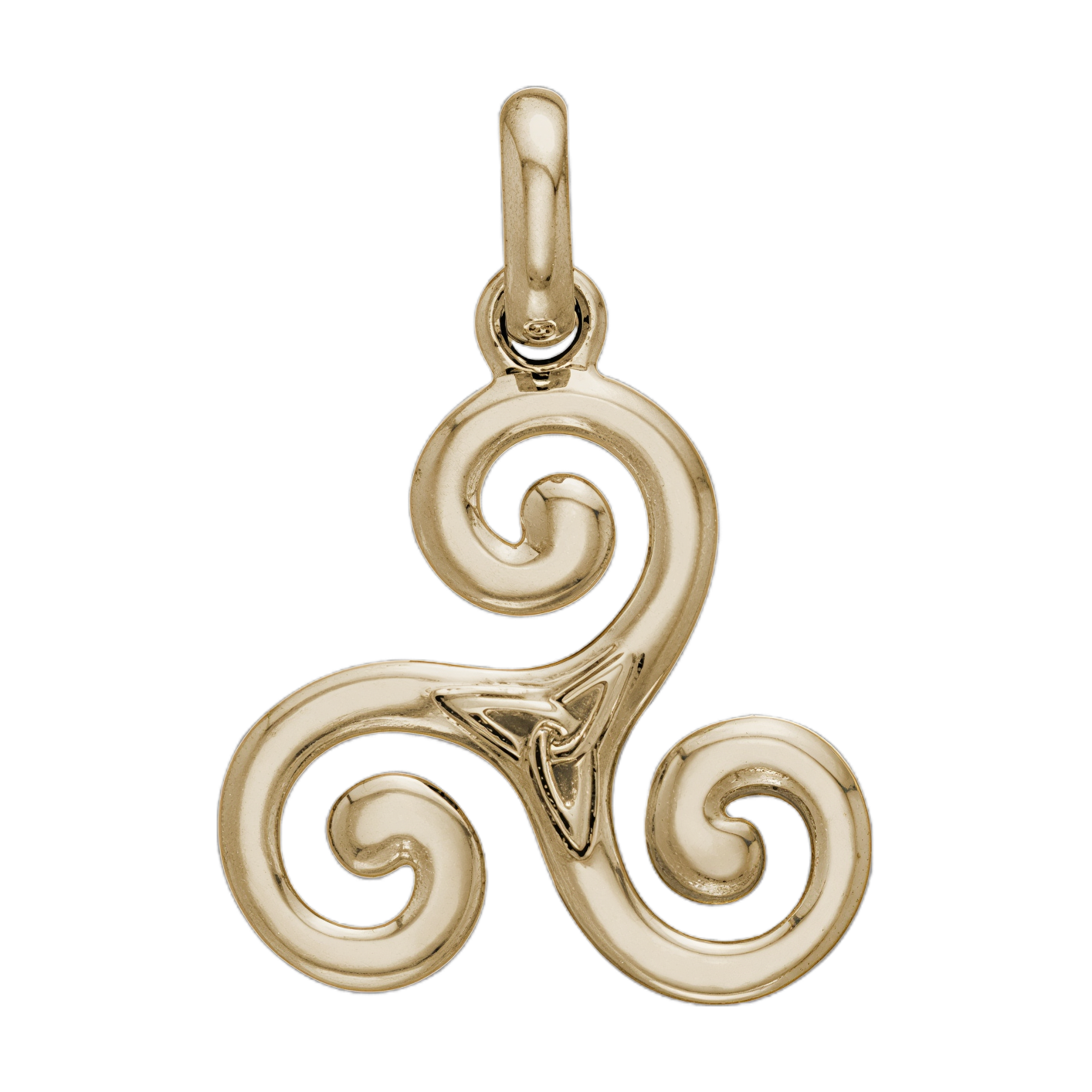 Vedhæng Triskele og Triquetra - Treenighedssymbolet - 24mm - u/kæde