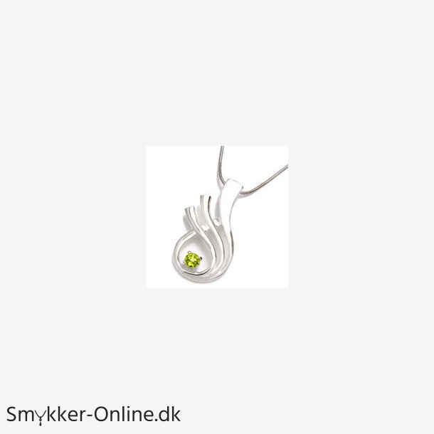Vedhng med Peridot - 29mm - u/kde