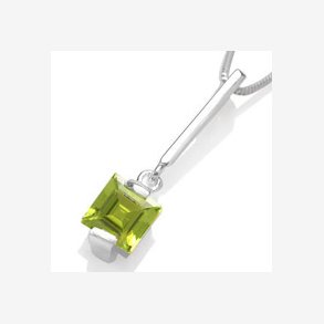 Vedhng med Peridot - 26mm - u/kde