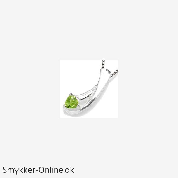 Vedhng med Peridot - 20mm - u/kde