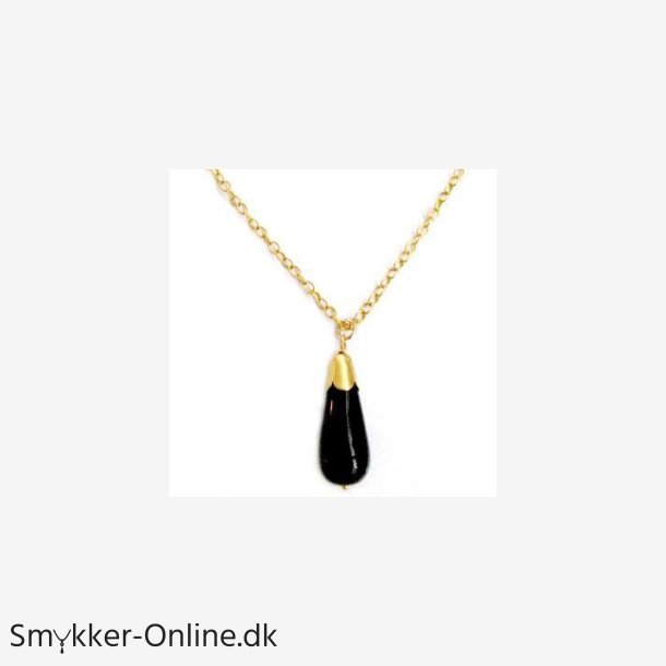 Vedhng med Sort Onyx - 28mm - m/kde