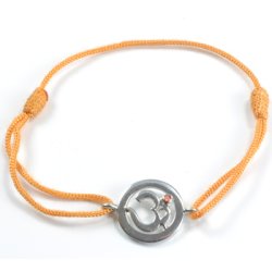 Chakra Aum Armbnd - 2 Chakra - med Citrin - 14mm
