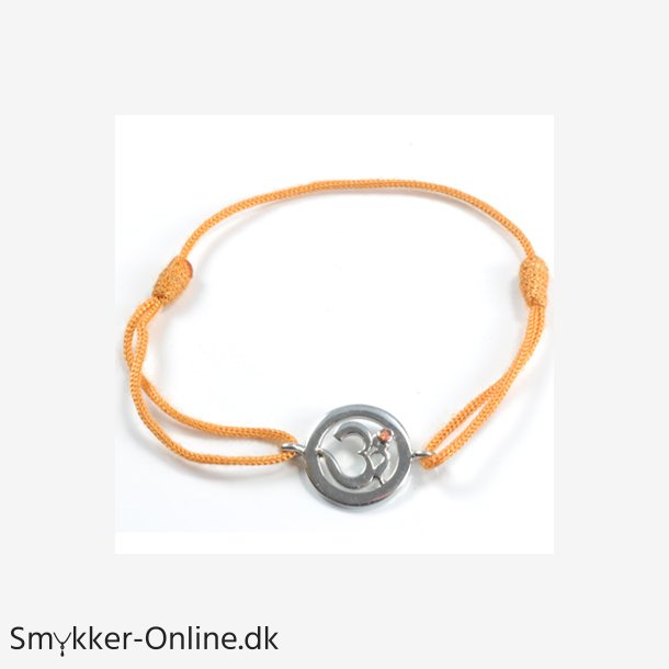 Chakra Aum Armbnd - 2 Chakra - med Citrin - 14mm