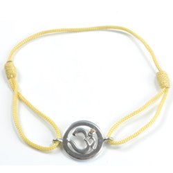 Chakra Aum Armbnd - 3 Chakra - med Safir - 14mm