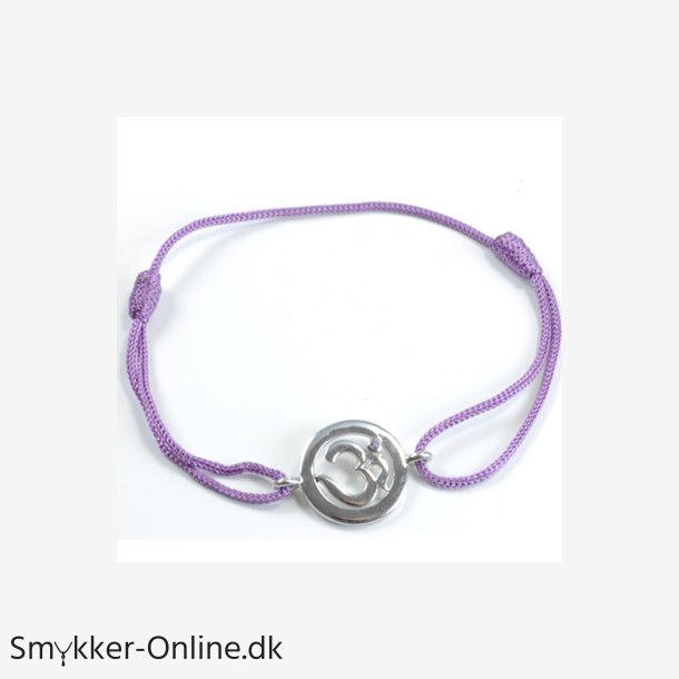 Chakra Aum Armbnd - 7 Chakra - med Ametyst - 14mm