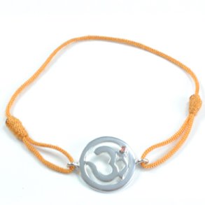 Chakra Aum Armbnd - 2 Chakra - med Citrin - 18mm