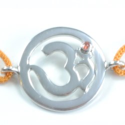 Chakra Aum Armbnd - 2 Chakra - med Citrin - 18mm
