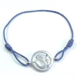 Chakra Aum Armbnd - 6 Chakra - med Safir - 18mm
