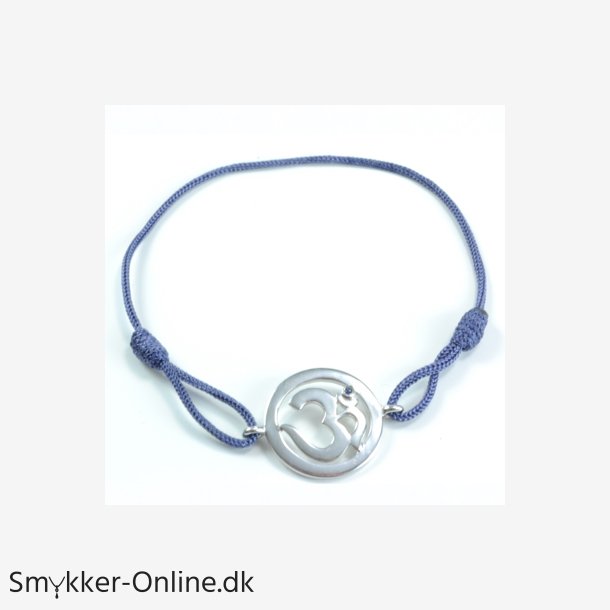Chakra Aum Armbnd - 6 Chakra - med Safir - 18mm
