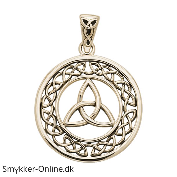 	Vedh�ng med Triquetra - Treenighedssymbolet - 33mm - u/k�de