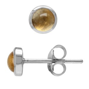 restikker med Citrin - 4mm - pr par