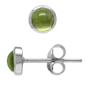 restikker med Peridot - 4mm - pr par