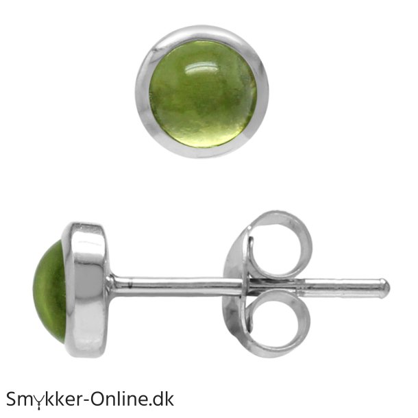 restikker med Peridot - 4mm - pr par