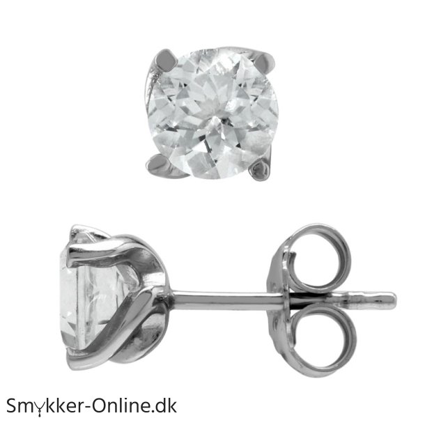 restikker med Klar Topas - 6mm - pr par