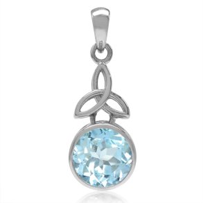 Vedhng Triquetra med Bl Topas - 27mm - u/kde