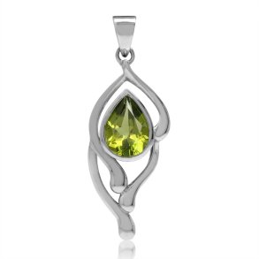 Vedhng med Peridot - 30mm - u/kde