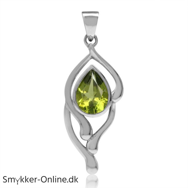 Vedhng med Peridot - 30mm - u/kde