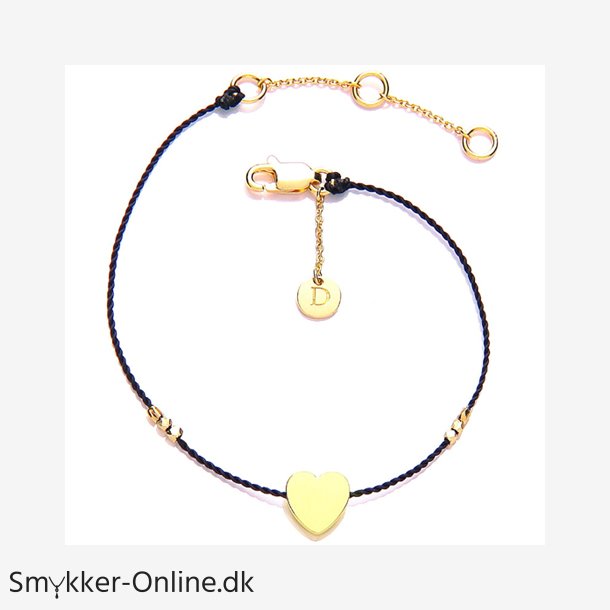 Good Karma Hjerte Armbnd - Forgyldt