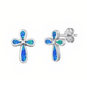 restikker kors med Opal - pr par