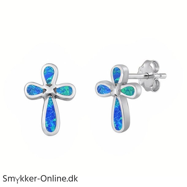 restikker kors med Opal - pr par