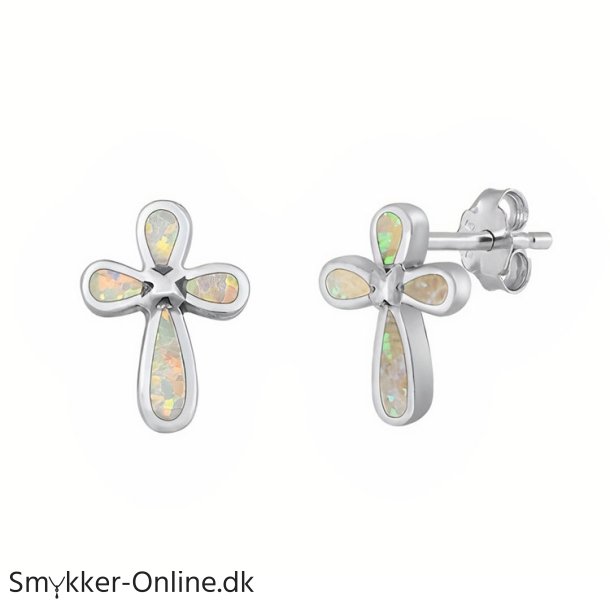 restikker kors med Opal - pr par