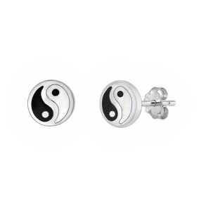 Yin Yang restikker - 4mm - pr par