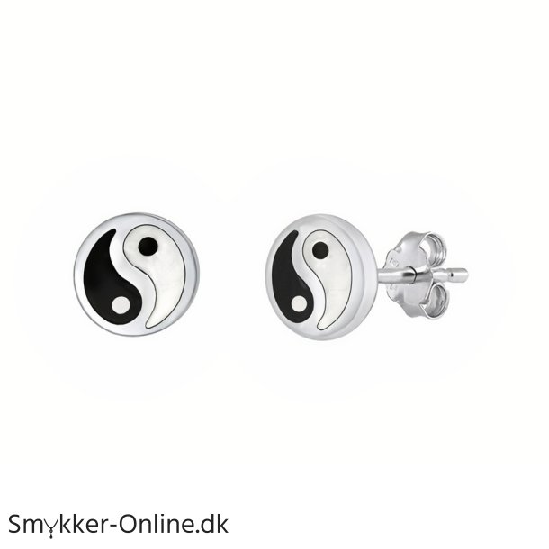 Yin Yang restikker - 4mm - pr par