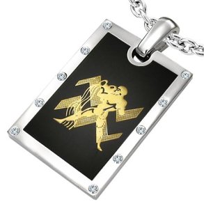 Vedh�ng Vandb�reren Stjernetegn St�l - 44mm - u/k�de