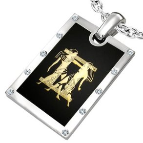 Vedhng Tvillingerne Stjernetegn Stl - 44mm - u/kde