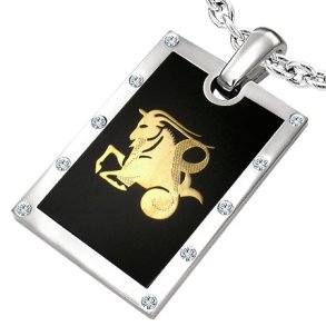 Vedhng Stenbukken Stjernetegn Stl - 44mm - u/kde