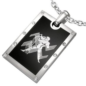 Vedh�ng Vandb�reren Stjernetegn St�l - 44mm - u/k�de