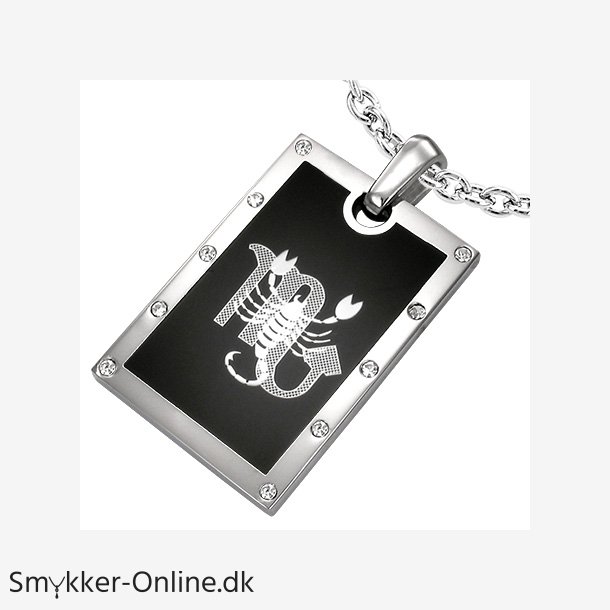 Vedhng Skorpionen Stjernetegn Stl - 44mm - u/kde