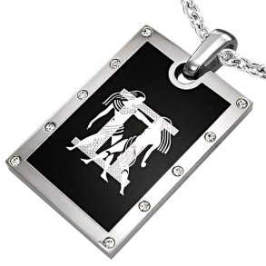 Vedhng Tvillingerne Stjernetegn Stl - 44mm - u/kde