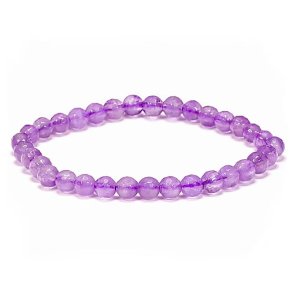 Armbnd Ametyst - 6mm - Facetslebet