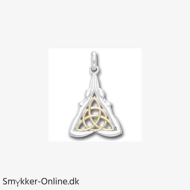 Vedhng med Triquetra - Treenighedssymbolet - 33mm - u/kde