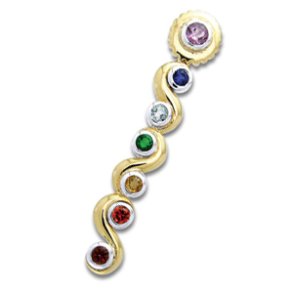 Chakra vedhng - Forgyldt - 50mm - u/kde