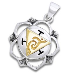 Chakra vedhng 3 Chakra - Manipura - Solar plexuschakraet - 31mm - u/kde