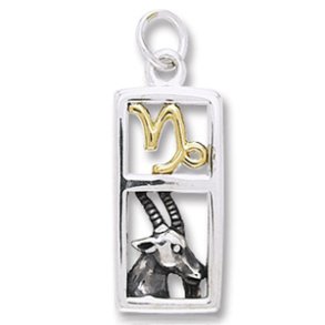 Vedhng Stenbukken Stjernetegn - 26mm - u/kde