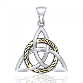 Vedh�ng med Triquetra - Treenighedssymbolet - 34mm - u/k�de