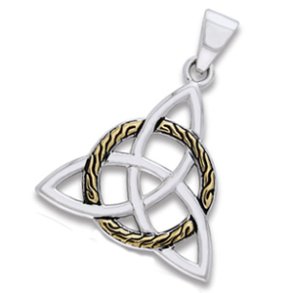 Vedhng med Triquetra - Treenighedssymbolet - 34mm - u/kde