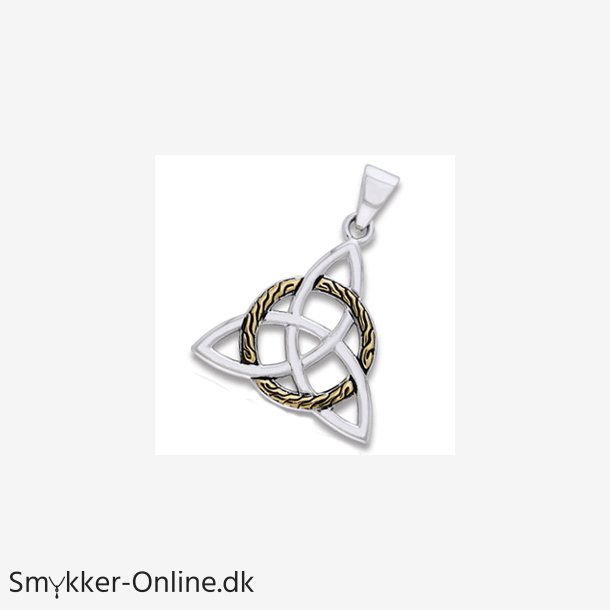 Vedhng med Triquetra - Treenighedssymbolet - 34mm - u/kde