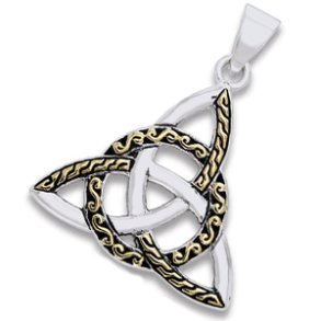 Vedhng med Triquetra - Treenighedssymbolet - 34mm - u/kde