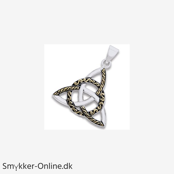 Vedhng med Triquetra - Treenighedssymbolet - 34mm - u/kde