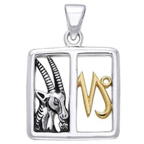 Vedhng Stenbukken Stjernetegn - 30mm - u/kde