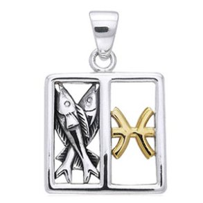 Vedhng Fiskene Stjernetegn - 30mm - u/kde