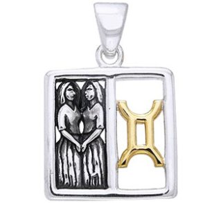 Vedhng Tvillingerne Stjernetegn - 30mm - u/kde