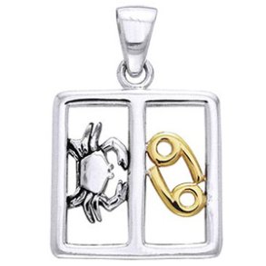 Vedhng Krebsen Stjernetegn - 30mm - u/kde