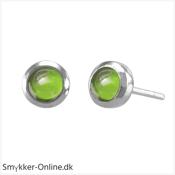restikker med Peridot - 6mm - pr par
