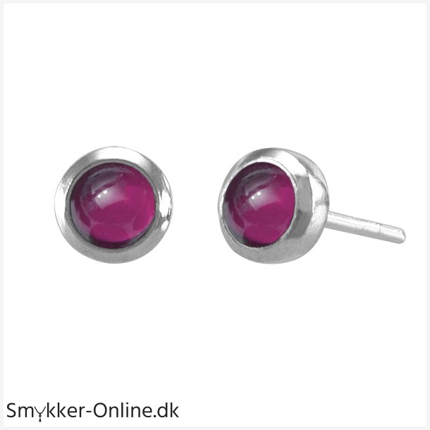 �restikker med Rubin - �6mm - pr par